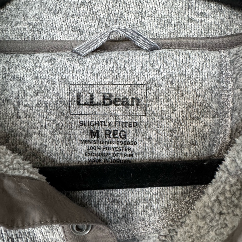 L.L. Bean Mens Sweater Fleece Slightly Fitted Pullover sz M - Picture 4 of 5